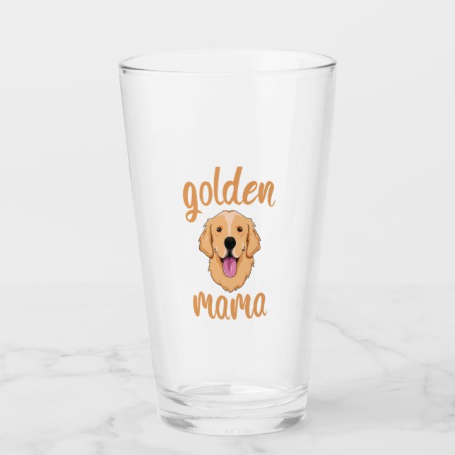 Verre Golden Retriever Maman (Devant)