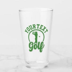 Verre Golf personnalisé AJOUTER NOM Retro Pro Golfer Swi