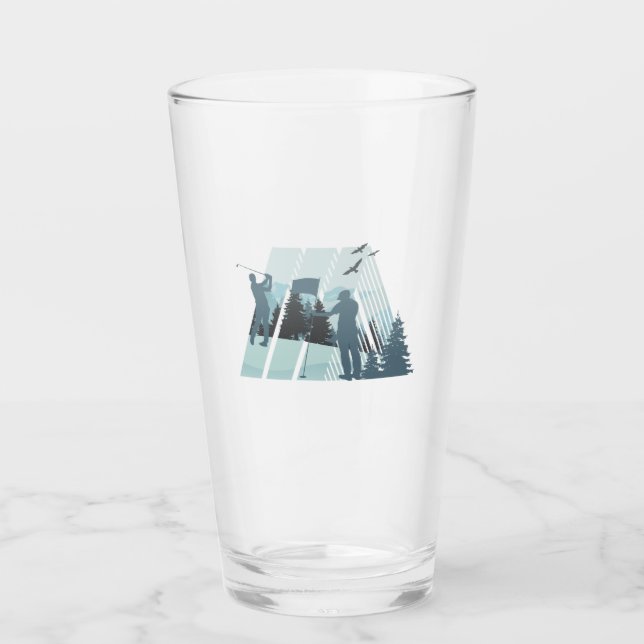 Verre Golfeur en pleine nature (Devant)