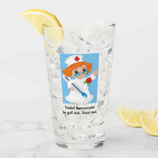 Verre Golfeur réservé d'infirmière (Devant glace)