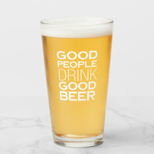 Verre Good People Buvez Bonne Bière Octoberfest