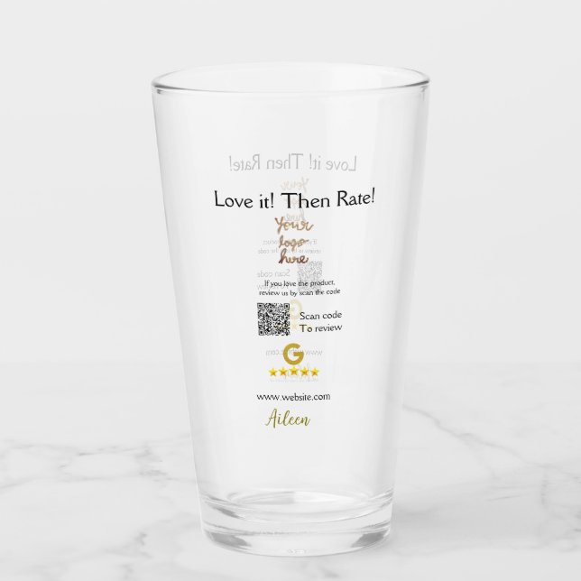 Verre Google évaluez notre avis commande achat entrepris (Devant)