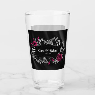 Verre Gothique Hallomariage Skeletal Mains Bourgogne ID8