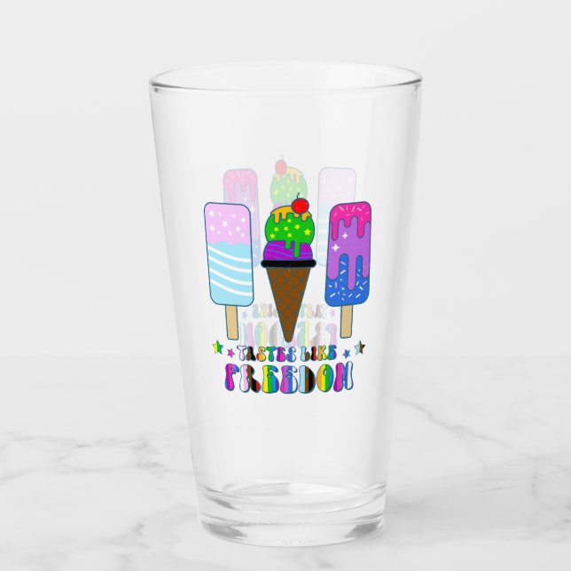 Verre Goûts comme la liberté - LGBTQ+ Égalité (Devant)