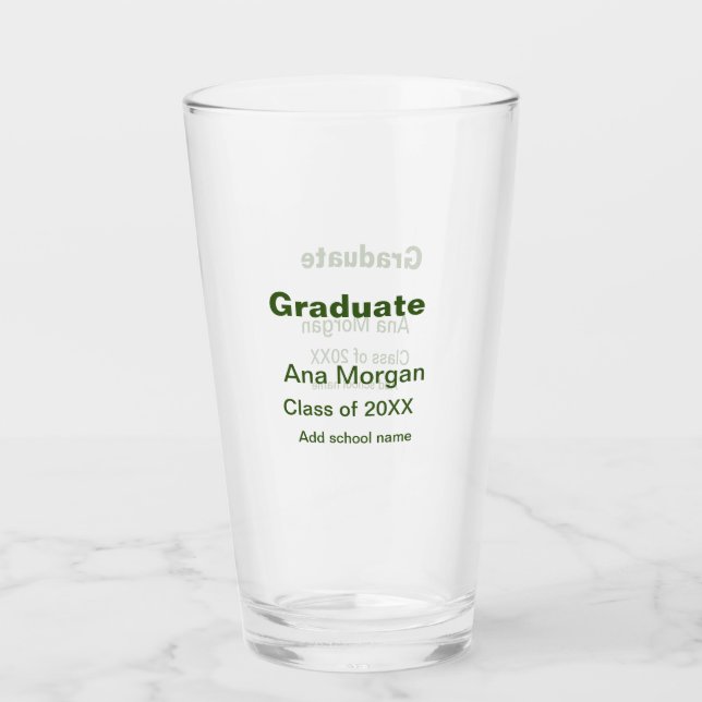 Verre Graduate ajouter nom classe de nom de l'école de 2 (Devant)