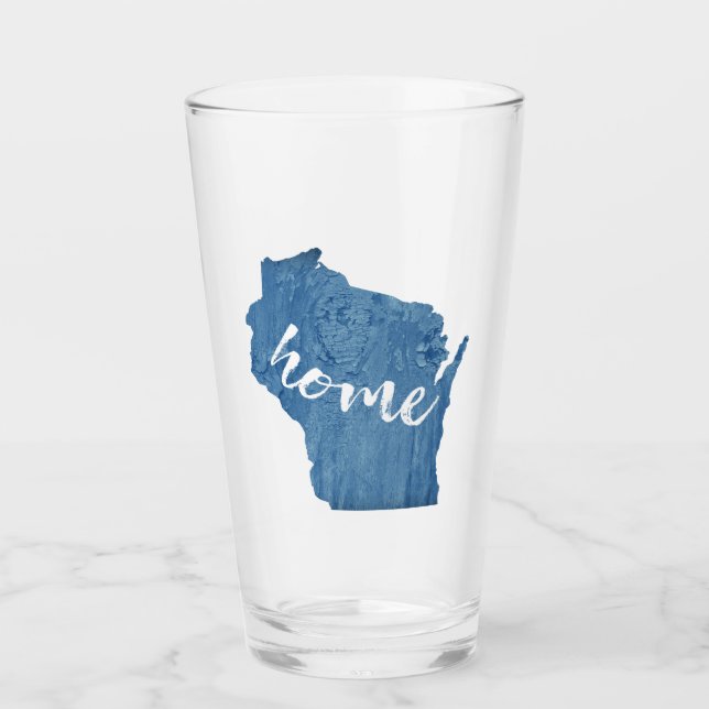 Verre Grain de bois du Wisconsin à la maison (Devant)