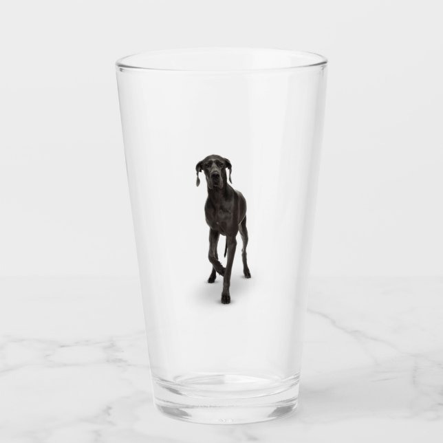 Verre Grand chien Danse animal animal animal animal de c (Devant)