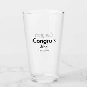 Verre grand garçon ajouter nom félicitations date année 