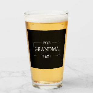 Verre Grand-mère Anniversaire Cadeau personnalisé