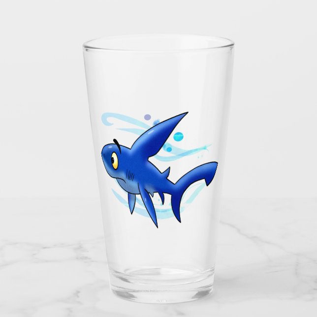 Verre Grand requin cartonné (Devant)