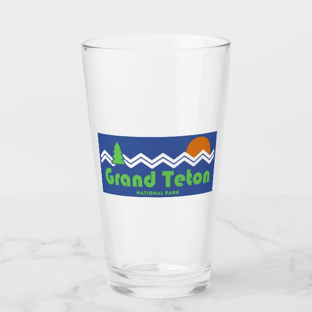 Verre Grand Teton National Park Retro (Devant)