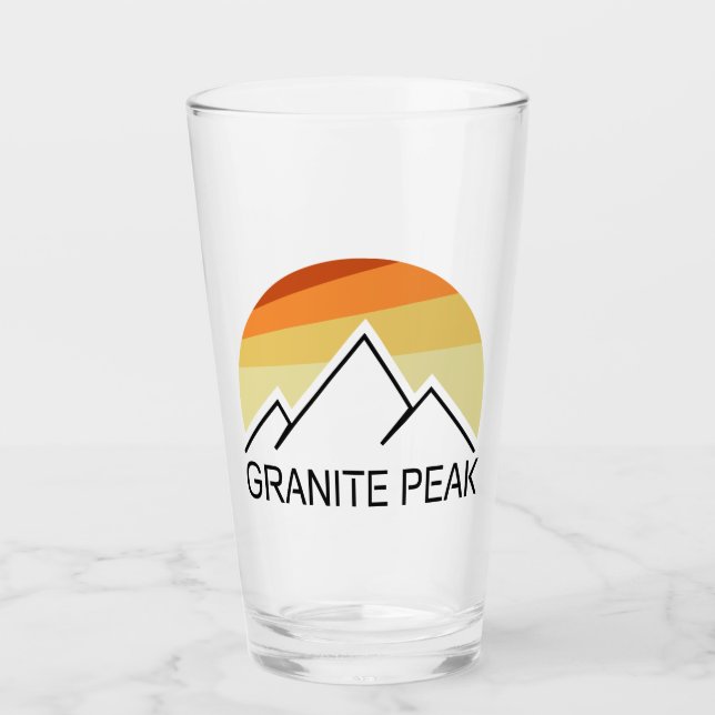 Verre Granit Peak Montana Retro (Devant)