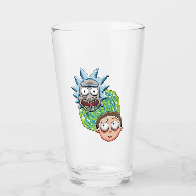 Verre Graphique du portail Pixelverse Rick and Morty (Devant)