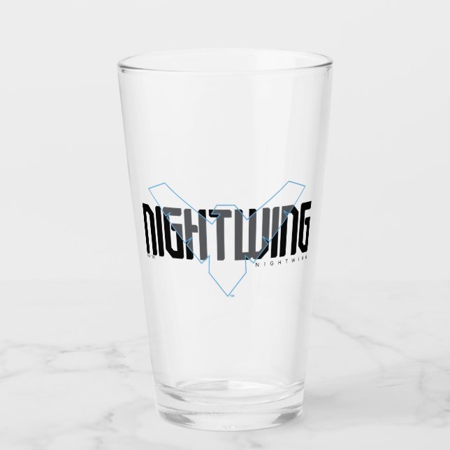 Verre Graphisme Hi-Tech au nom de Nightwing (Devant)