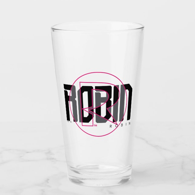 Verre Graphisme Nommé Robin Hi-Tech (Devant)