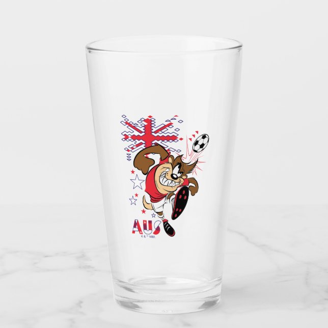Verre Graphisme TAZ™ Team Australia Soccer (Devant)