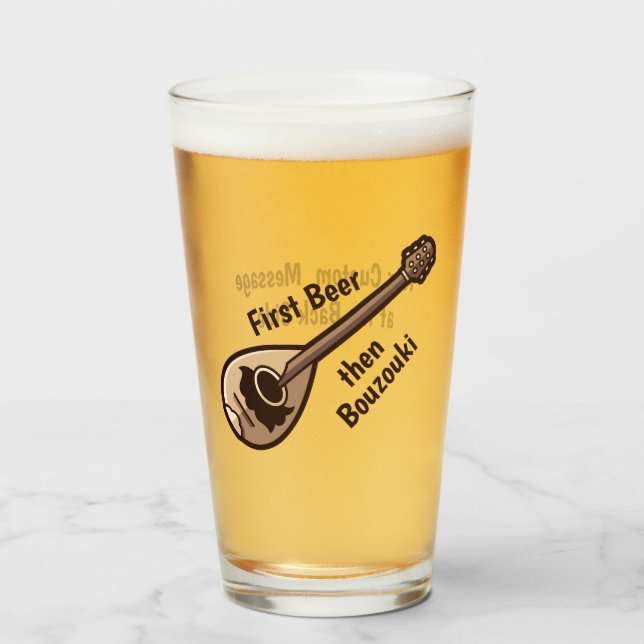 Verre Grec Bouzouki (Devant (rempli))