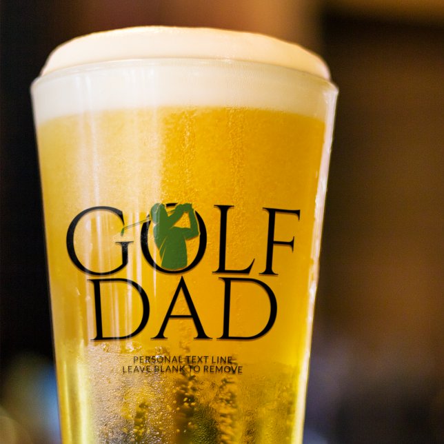 Verre Green Pint Cool tendance "GOLF DAD" (Créateur téléchargé)