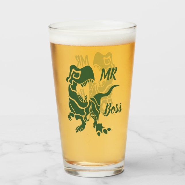 Verre Green Trex le Boss Dino (Devant (rempli))