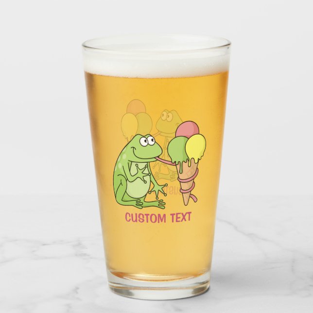 Verre Grenouille à crème glacée (Devant (rempli))