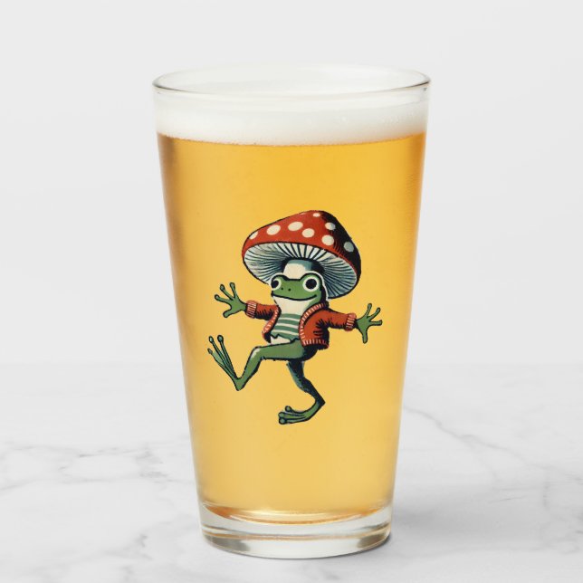 Verre Grenouille des champignons (Devant (rempli))