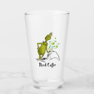 Verre Grinch Besoin de café drôle