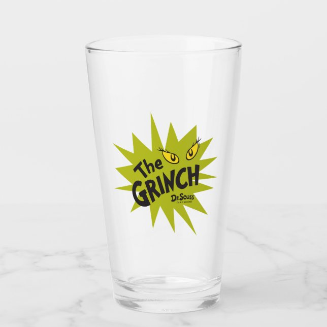 Verre Grinch Classique | Étoile verte Starburst (Devant)