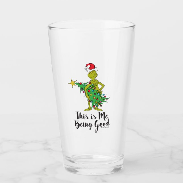 Verre Grinch classique | Naughty (Devant)