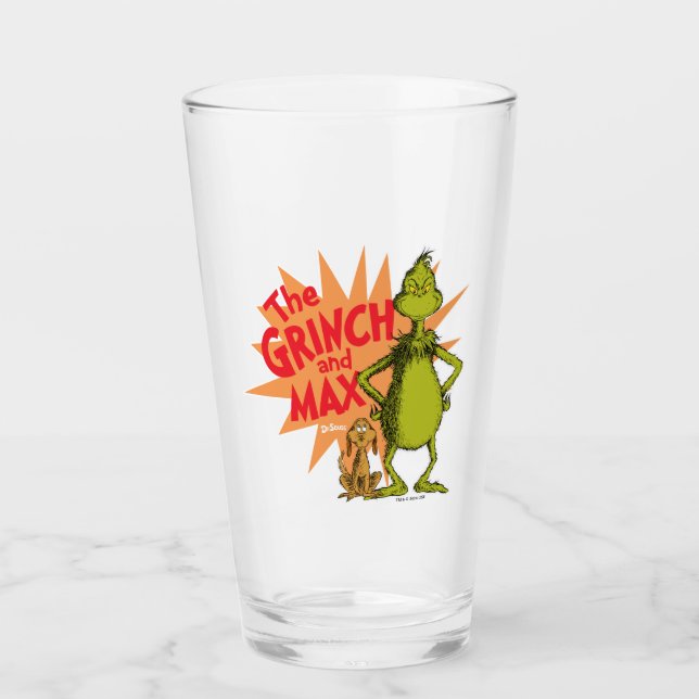 Verre Grinch | Grinch & Max Starburst (Devant)