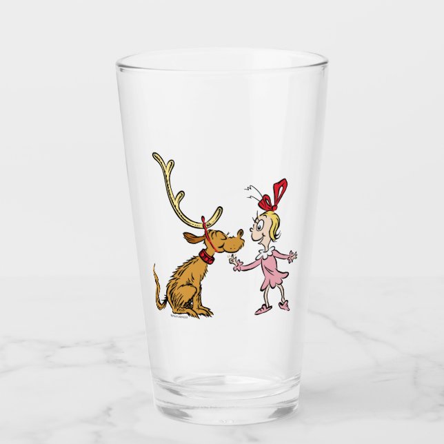 Verre Grinch | Max & Cindy Lou Who (Devant)