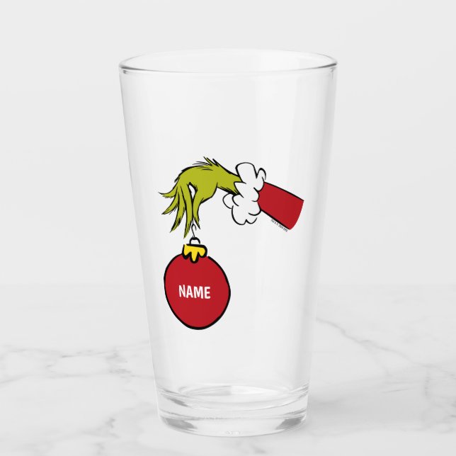 Verre Grinch | Nom personnalisé (Devant)