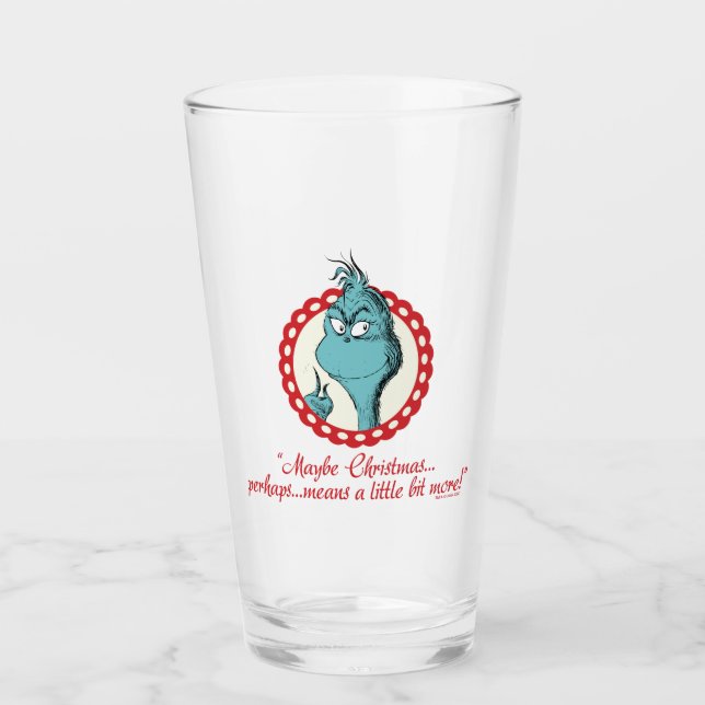 Verre Grinch | Peut-être Noël… (Devant)