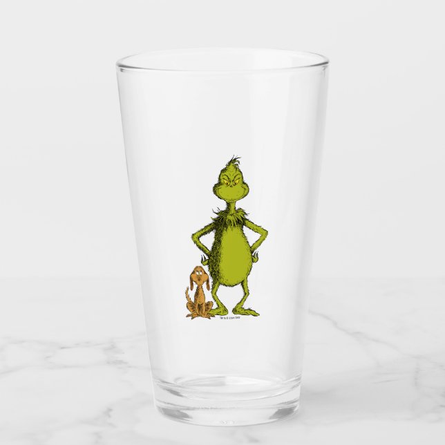Verre Grinch | posture de Max et Grinch (Devant)