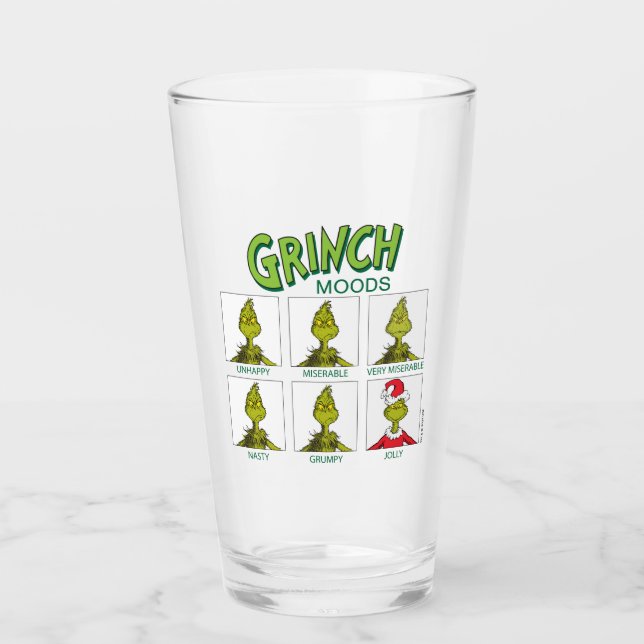 Verre Grinch | Tableau d'humeurs Édition Noël (Devant)