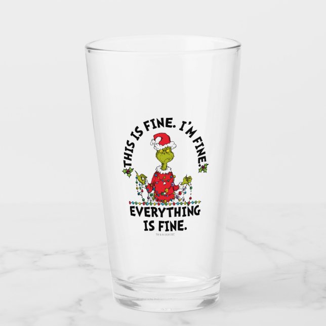 Verre Grinch | Tout va bien (Devant)