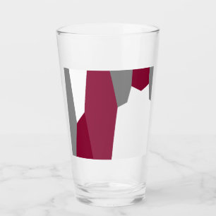 Verre Gris rose et blanc Abstrait