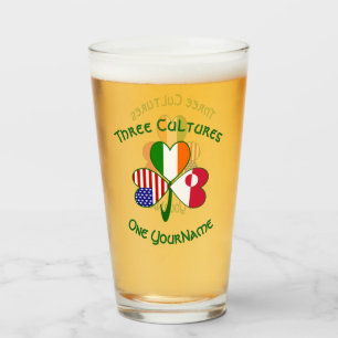 Verre Groenland Irlandais drapeaux américains Shamrock p