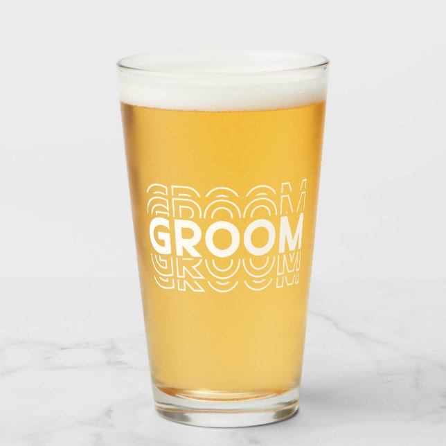 Verre Groom Beer (Devant (rempli))