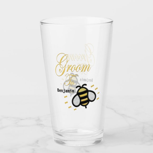 Verre Groom To Be Bachelor Party Personnaliser (Devant)