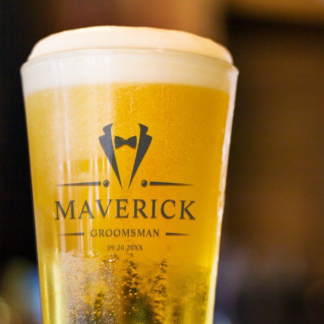 Verre Groomsmen moderne Cadeau Classique Elégant Mariage (Créateur téléchargé)