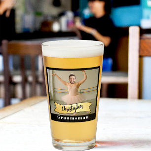 Verre Groomsmen Pint Glass Series : Barre Tender