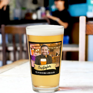 Verre Groomsmen Pint Glass Series : Le patron de la bièr