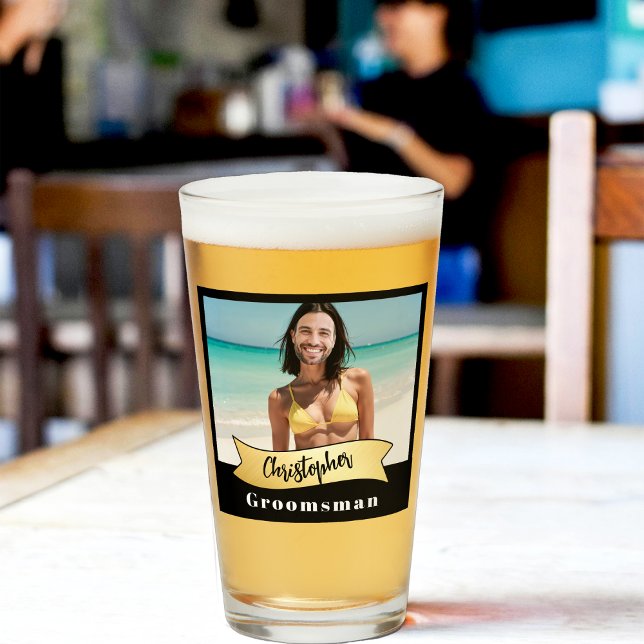 Verre Groomsmen Pint Glass Series : The Beach Princess (Créateur téléchargé)
