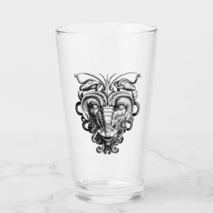 Verre Grotesque de la Renaissance Gargoyle Face Homard H