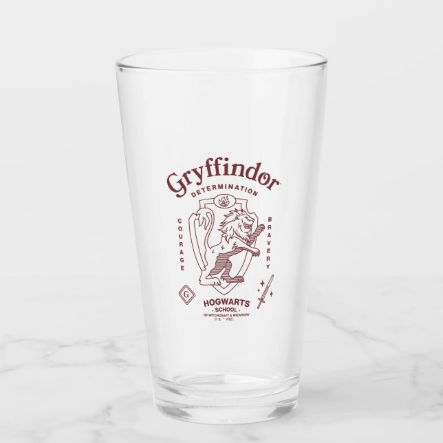 Verre GRYFFINDOR™ Détermination Courage Bravoure Armoiri (Devant)