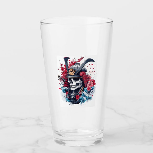 Verre Guerrier Samouraï Crâne (Devant)