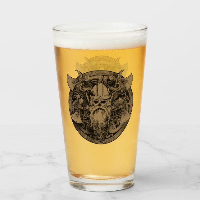 Verre Guerrier Viking Vintage (Devant (rempli))