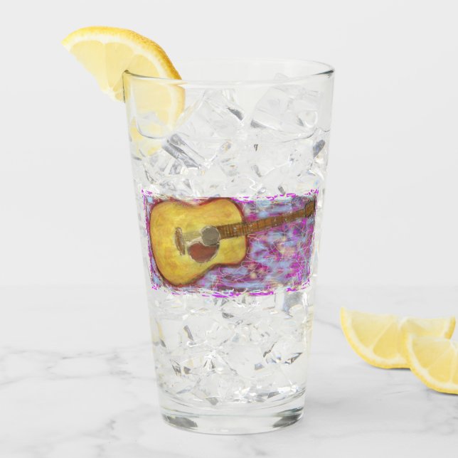 Verre Guitare acoustique (Devant glace)