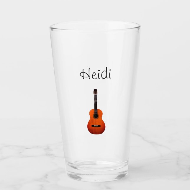 Verre Guitare acoustique Monogramme (Devant)