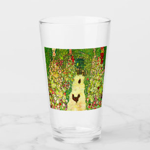Verre Gustav Klimt Garden with Chickens